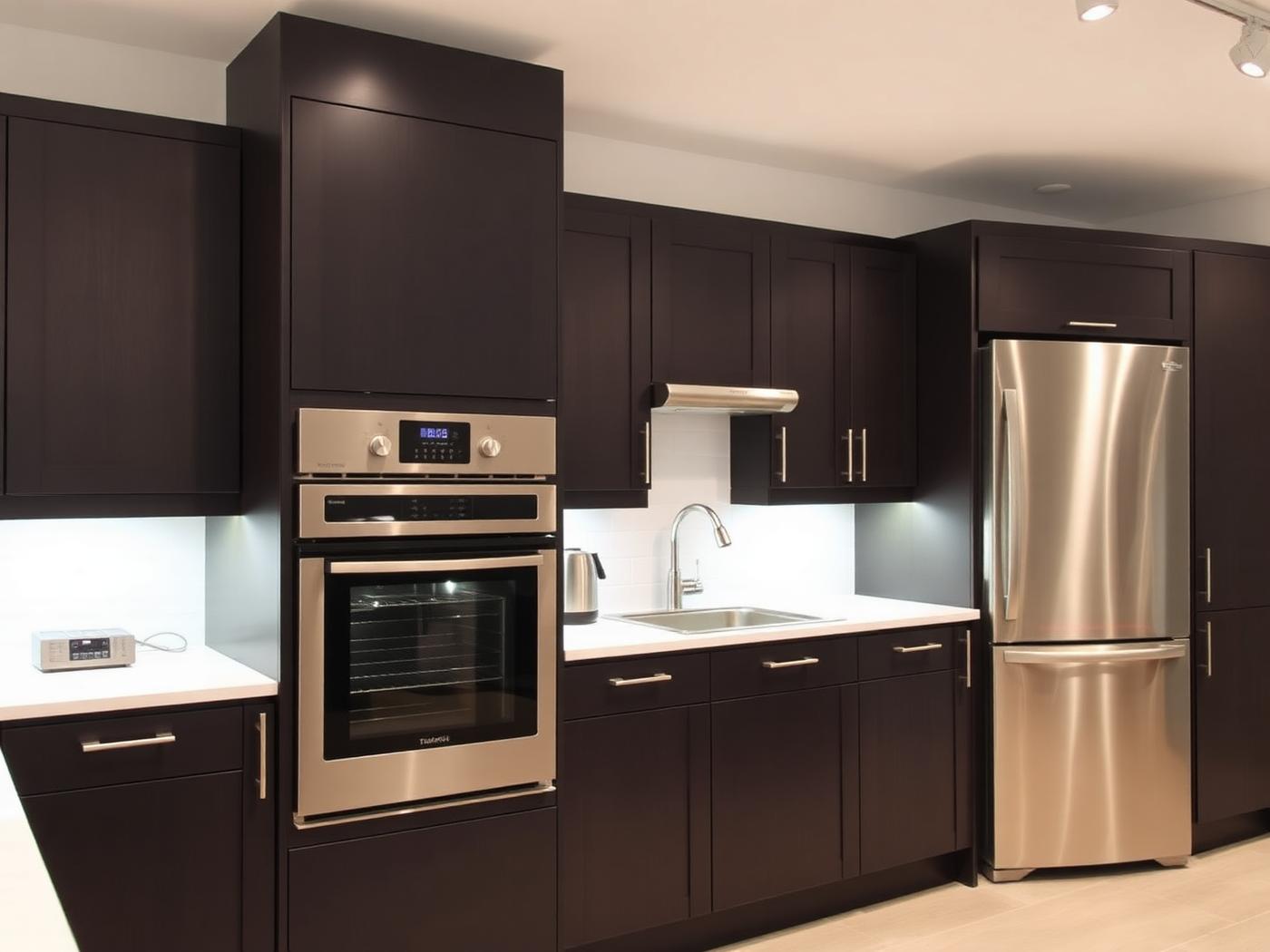 Built-in kitchen appliances supplied and installed by AMAT Technologies